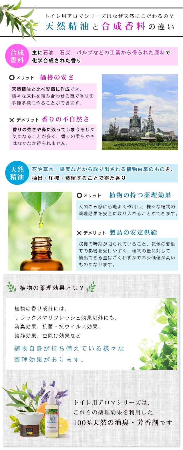 天然精油と合成香料の違い